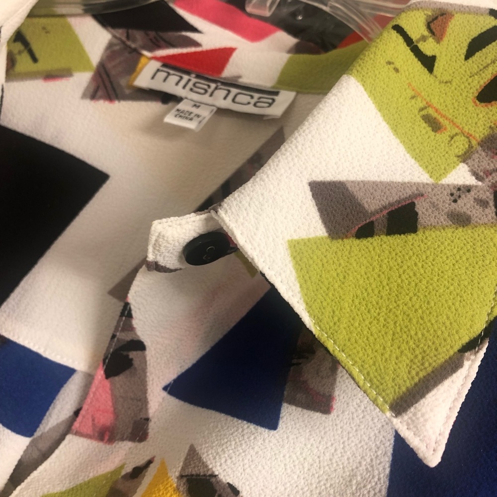 1980’s 1990’s Colorful Geometric Mishca  size M - Picture 2 of 4